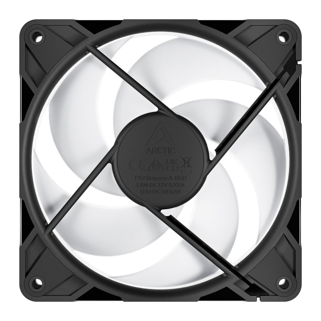 ARCTIC P12 Pro Reverse A-RGB | PWM case fans | 120mm | 3 pack, black