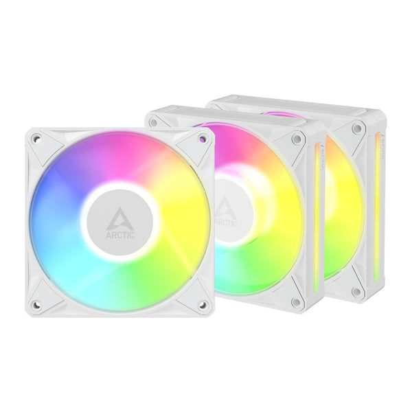ARCTIC BioniX P12 A-RGB | 120 mm case fans | PWM 450–3000 rpm | White 3-pack