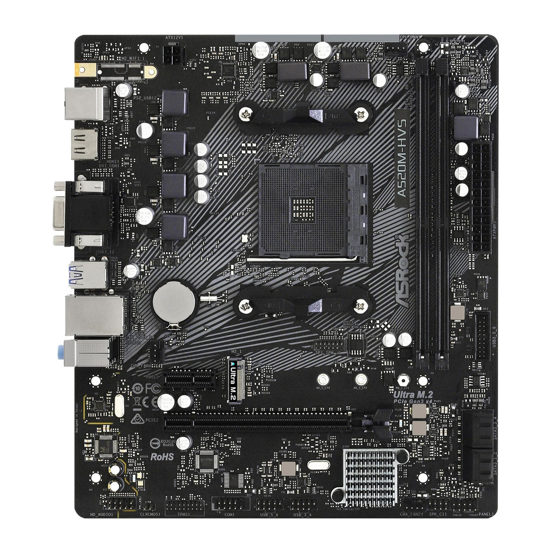 ASRock A520M-HVS | AM4 motherboard | DDR4 | Micro-ATX
