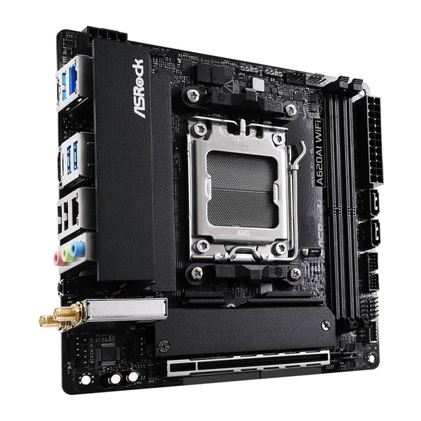 ASRock A620AI WiFi | AM5 motherboard | Wi-Fi 6E DDR5 | Mini-ITX