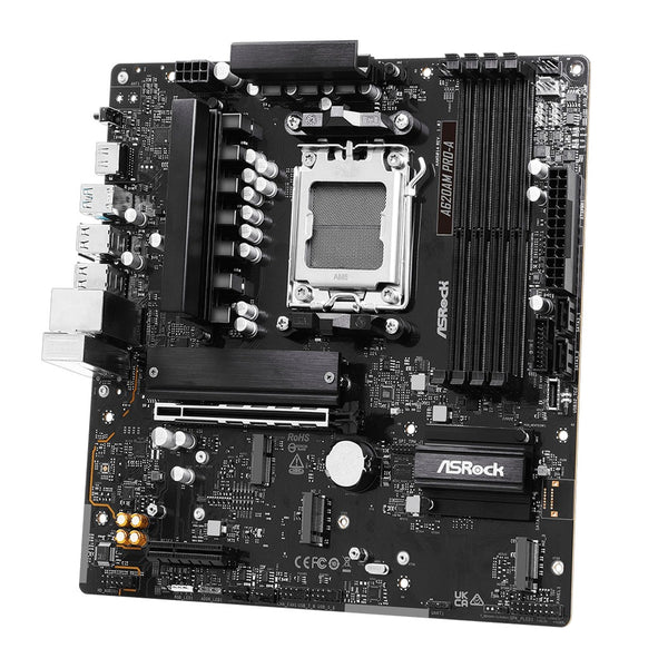 ASRock A620AM Pro-A | AM5 motherboard | 4 DDR5 slots | Micro-ATX