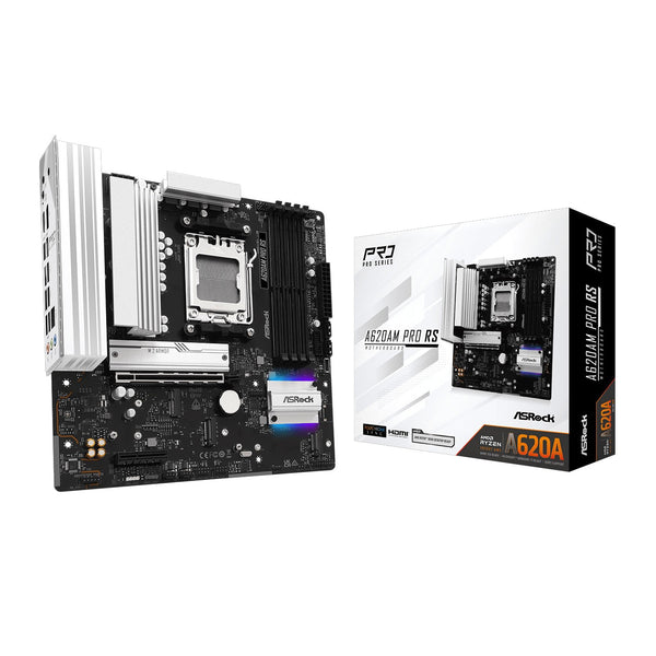 ASRock A620AM Pro RS | AM5 motherboard | 4 DDR5 slots | Micro-ATX