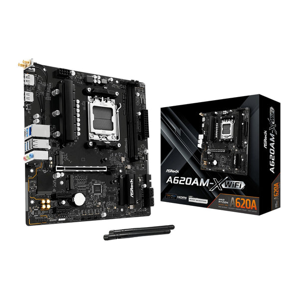 ASRock A620AM-X WiFi | AM5 motherboard | Wi-Fi 5 DDR5 | Micro-ATX