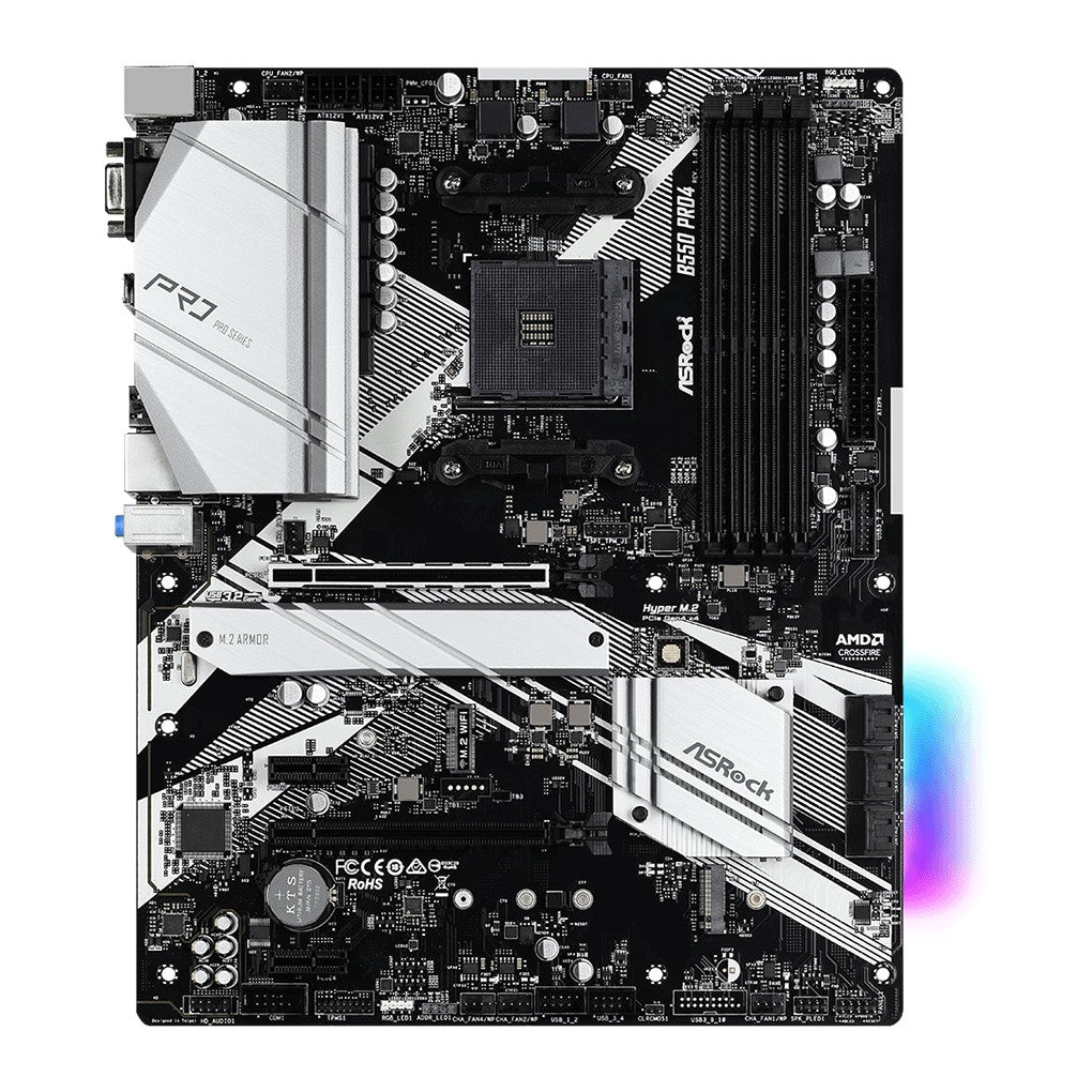ASRock B550 Pro4 | AM4 motherboard | 4 DDR4 slots | ATX