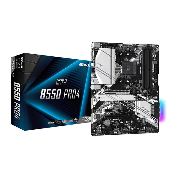 ASRock B550 Pro4 | AM4 motherboard | 4 DDR4 slots | ATX