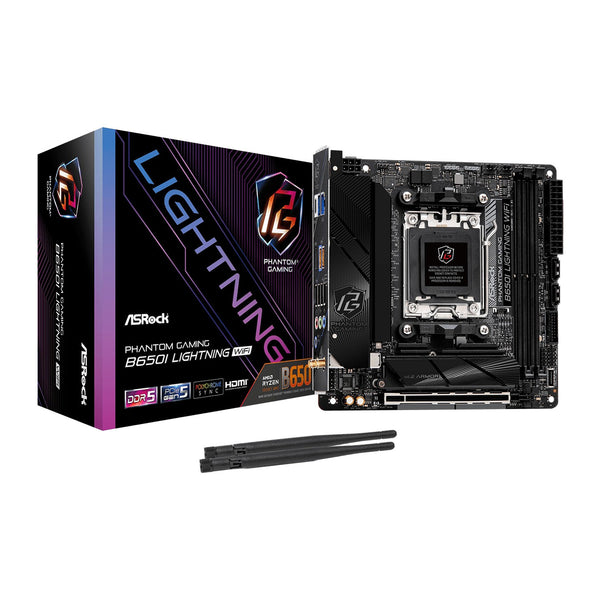 ASRock B650I Lightning WiFi | AM5 motherboard | Wi-Fi 6E DDR5 | Mini-ITX