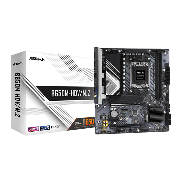 ASRock B650M-HDV/M.2 | AM5 motherboard | DDR5 2.5GbE | Micro-ATX