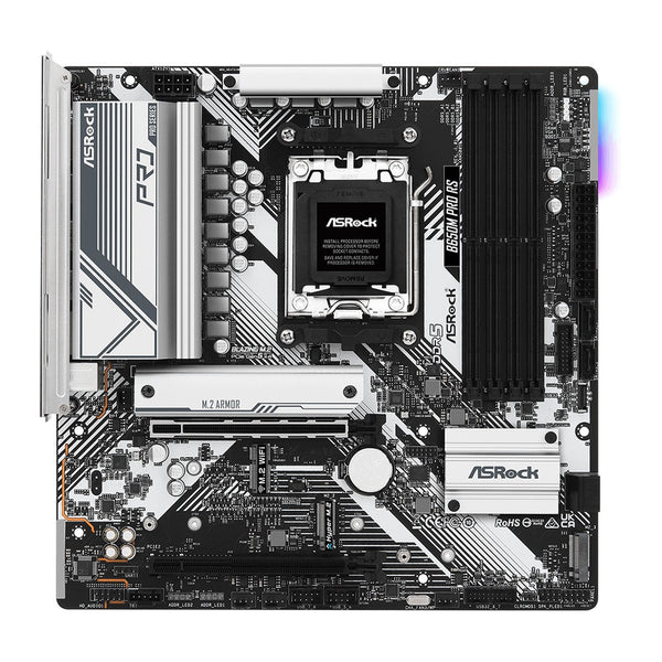 ASRock B650M Pro RS | AMD AM5 Socket Motherboard | Micro-ATX | 4x DDR5 Slots