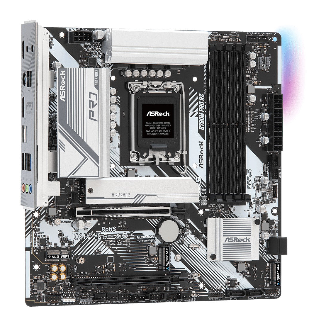 ASRock B760M Pro RS | LGA1700 motherboard | 4 DDR5 slots | Micro-ATX