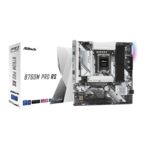 ASRock B760M Pro RS | LGA1700 motherboard | 4 DDR5 slots | Micro-ATX