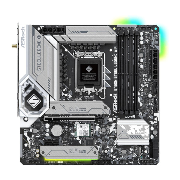 ASRock B760MSTLLNDWIFI | B760M Steel Legend Wi-Fi