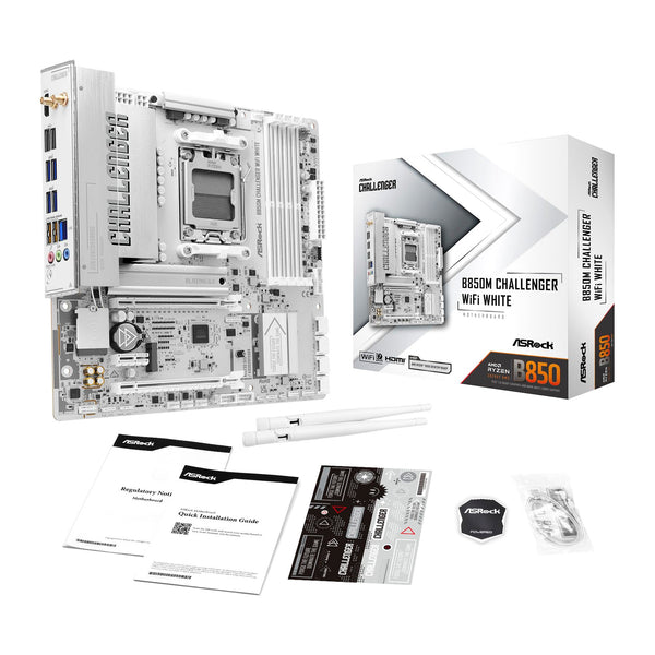 ASRock B850MCHWIFIWHT | B850M Challenger Wi-Fi | White