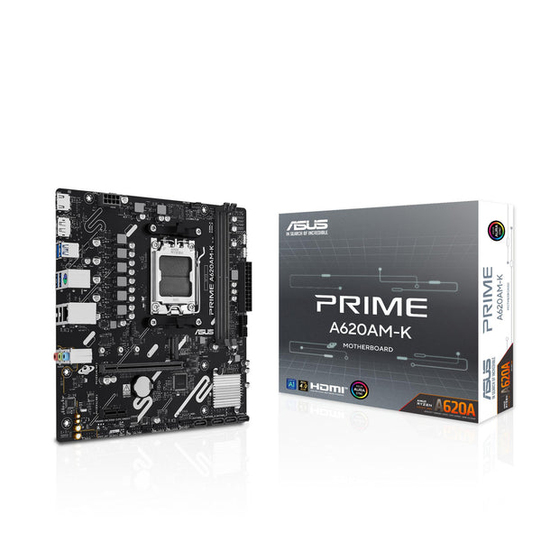 ASUS PRIME A620AM-K | AM5 motherboard | DDR5 micro-ATX | Black