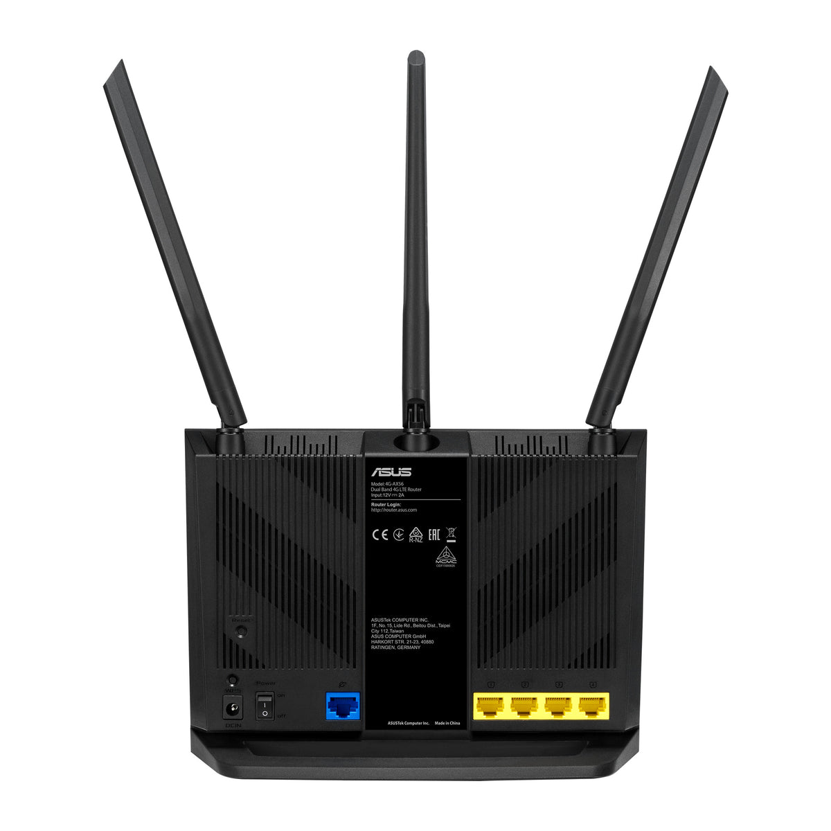 ASUS 4G-AX56 | Wireless router | Wi-Fi 6 | AX1800