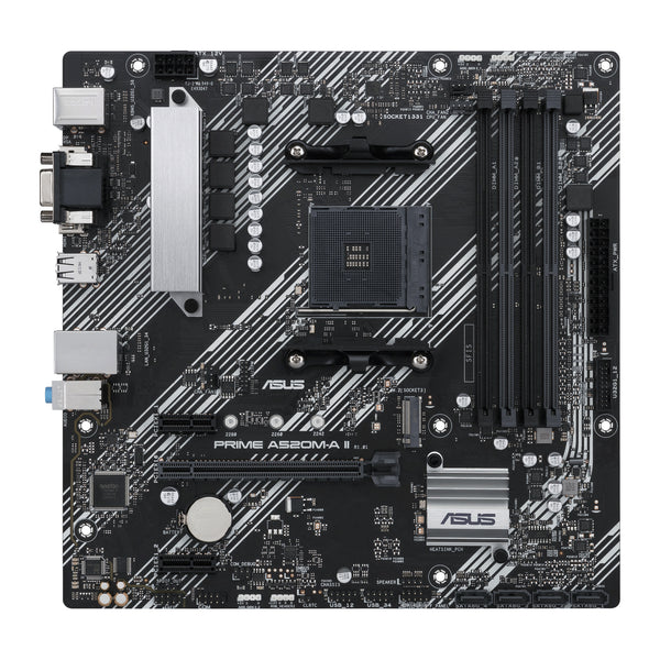 ASUS PRIME A520M-A II/CSM | Micro-ATX Motherboard | AMD A520 Socket AM4 | DDR4