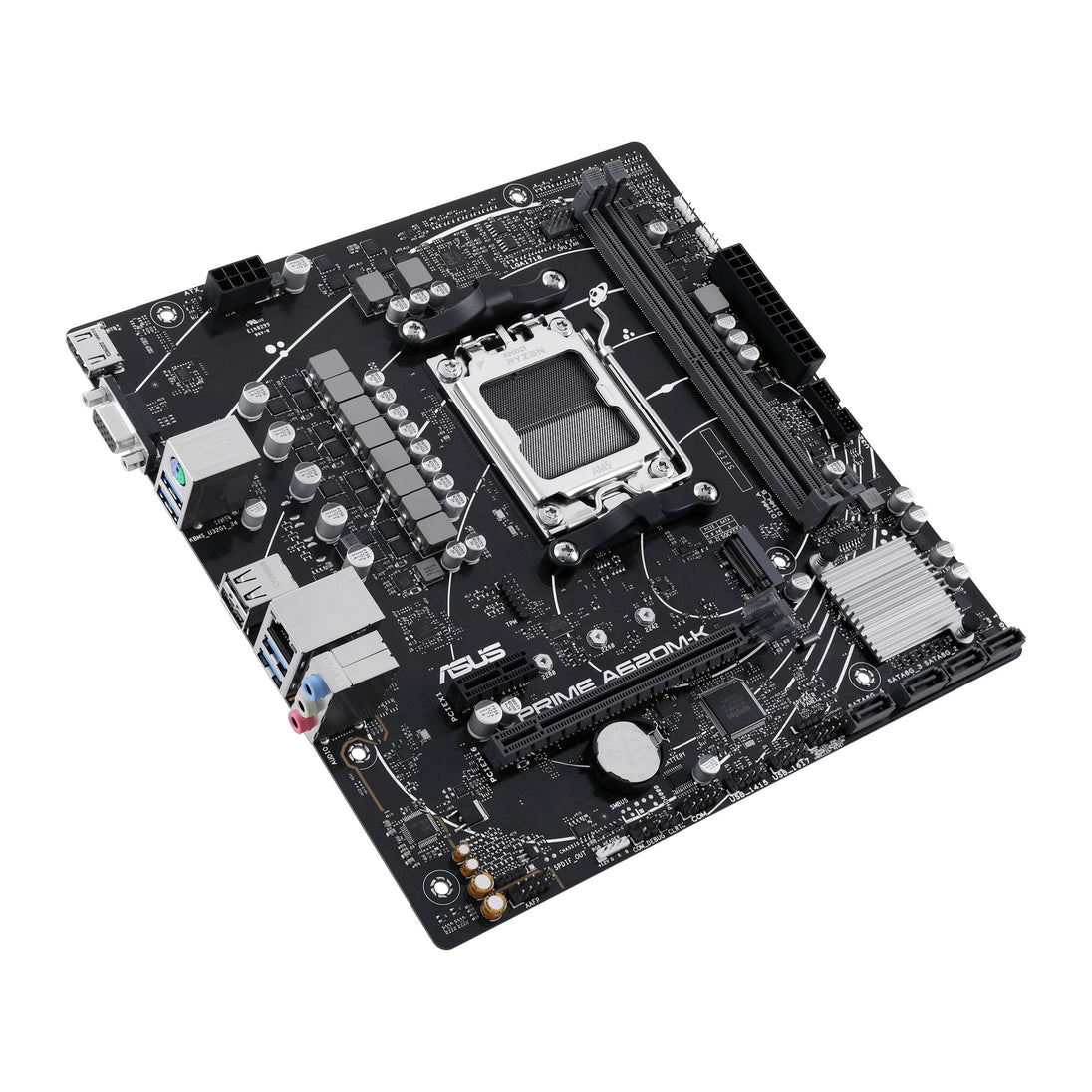 ASUS PRIME A620M-K | Micro-ATX Motherboard | AMD A620 Socket AM5 | DDR5