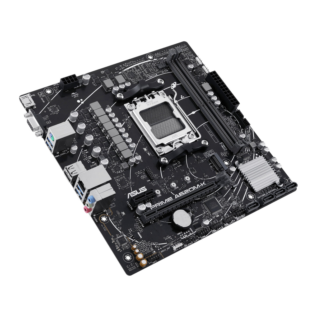 ASUS PRIME A620M-K | Micro-ATX Motherboard | AMD A620 Socket AM5 | DDR5