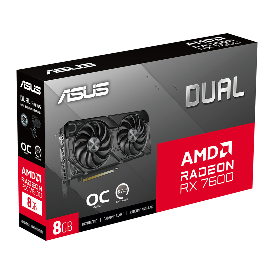 ASUS Dual Radeon RX 7600 EVO OC | Graphics card | 8GB GDDR6