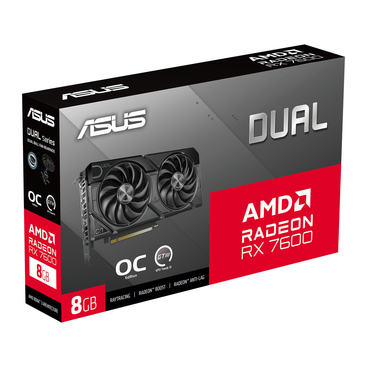 ASUS Dual Radeon RX 7600 EVO OC | Graphics card | 8GB GDDR6