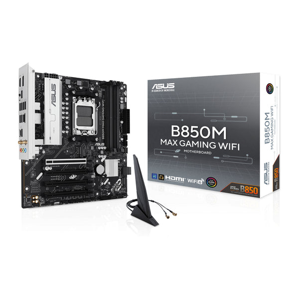 ASUS B850M MAX GAMING WIFI | Micro-ATX motherboard | AM5 DDR5 | Wi-Fi 6