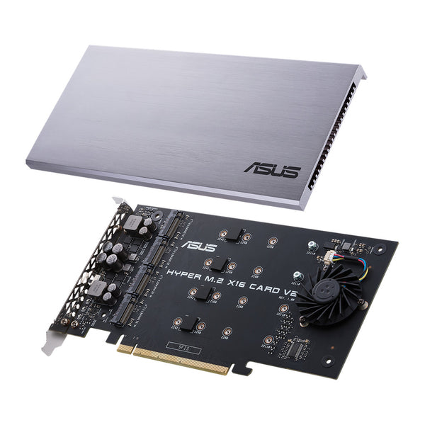 ASUS Hyper M.2 x16 Card V2 | NVMe SSD adapter | 4 slots | PCIe 3.0 x16