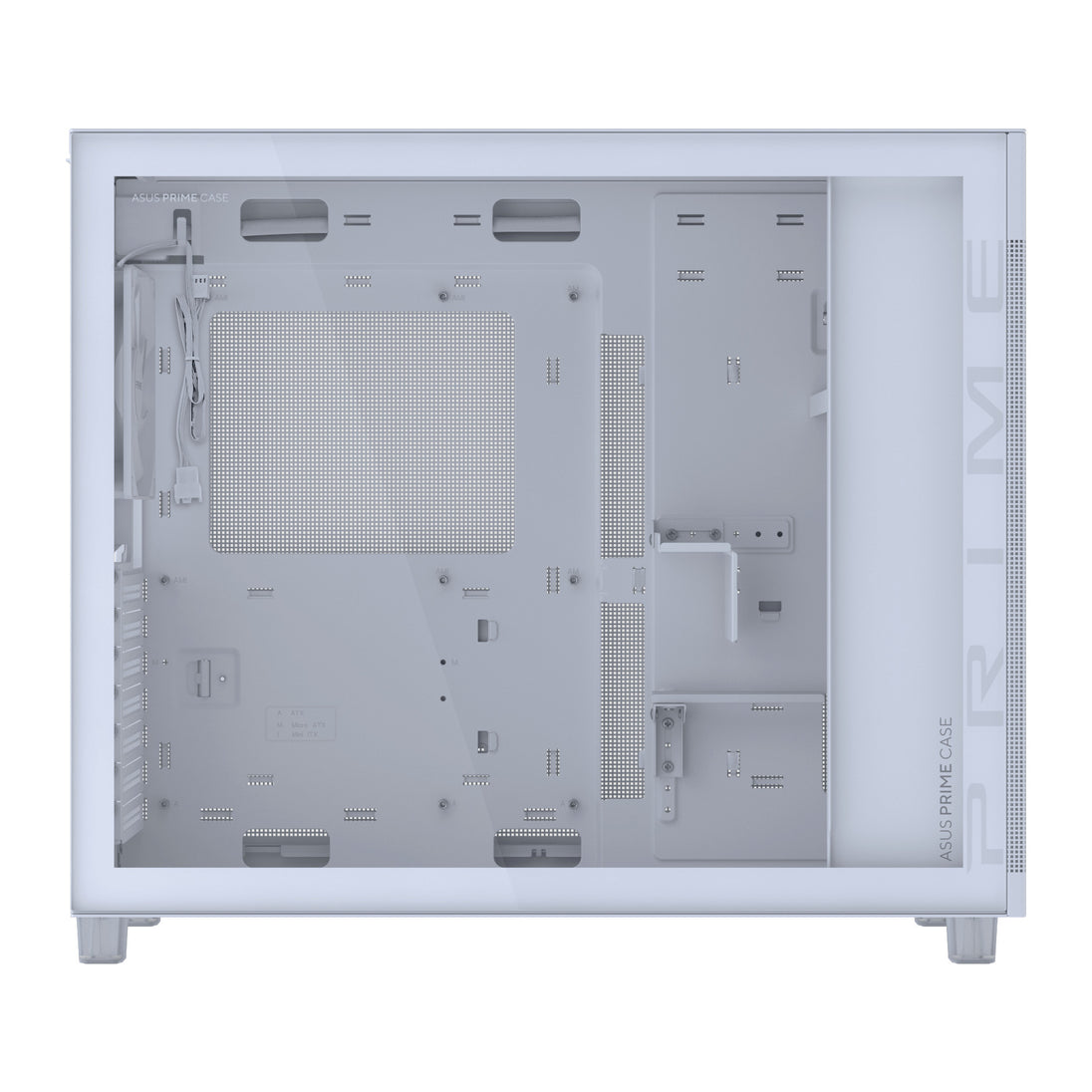 ASUS Prime AP303 | ATX PC case | Tempered glass | White