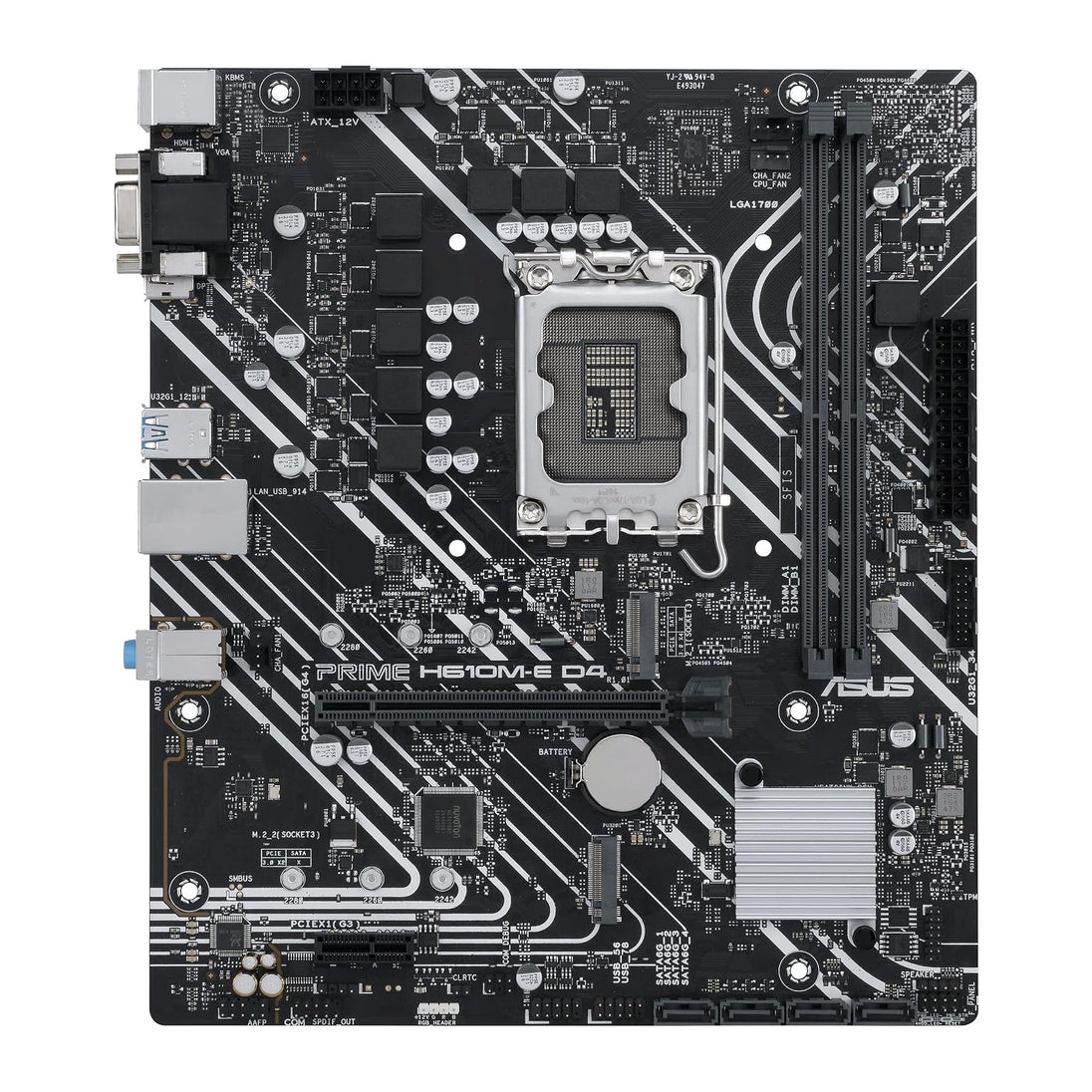 ASUS PRIME H610M-E D4-CSM | Micro-ATX motherboard | Intel H610 LGA1700 | DDR4