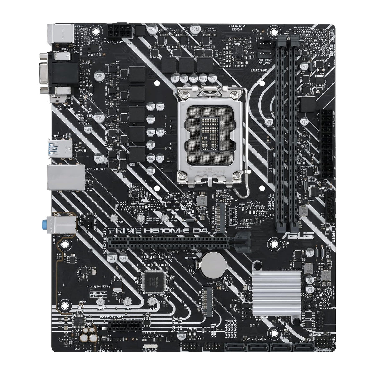 ASUS PRIME H610M-E D4-CSM | Micro-ATX motherboard | Intel H610 LGA1700 | DDR4