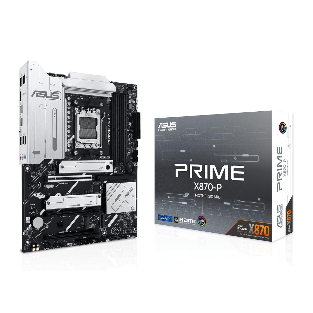 ASUS PRIME X870-P | ATX motherboard | AMD AM5 and X870 | DDR5