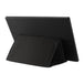 ASUS ZenScreen MB166C portable monitor, back view on its foldable smart case stand