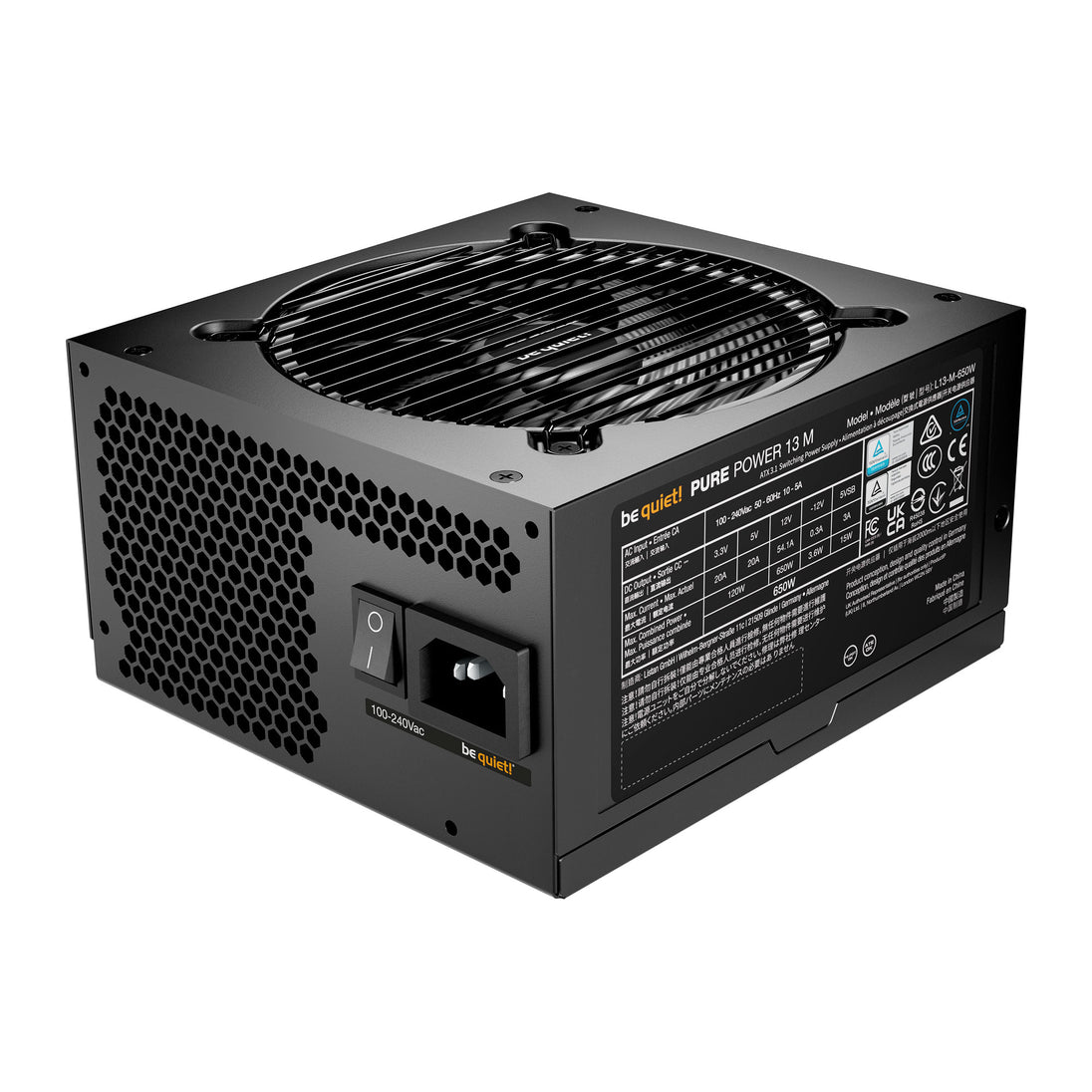 be quiet! Pure Power 13 M 650W | ATX 3.1 PSU | 80 PLUS Gold | Fully modular