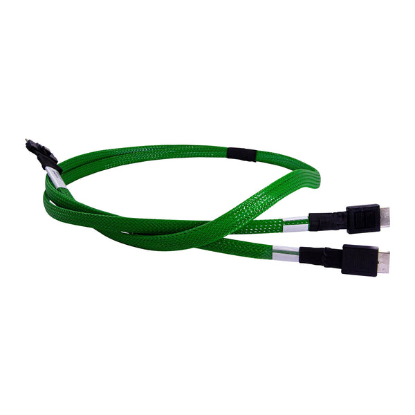 Broadcom 05-60001-00 | 1m SlimSAS to 2x OCuLink cable | SFF-8654 to SFF-8612
