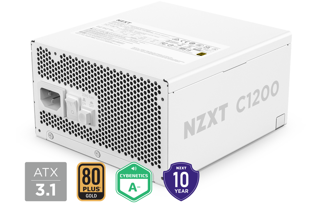 NZXT C1200 Gold | 1200W ATX power supply | White