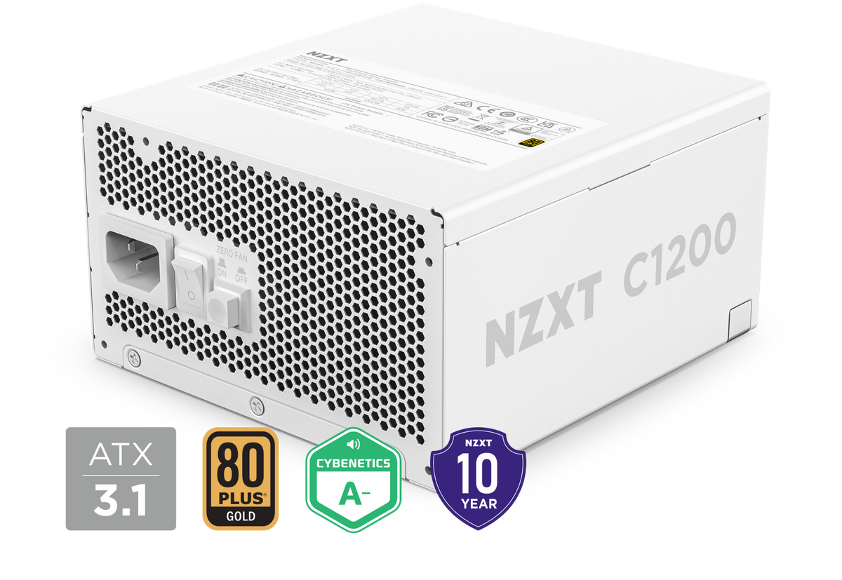 NZXT C1200 Gold | 1200W ATX power supply | White