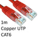 PARK HOUSE COMPUTERS ERT-601R | Cat6 Ethernet cable | RJ45 to RJ45 | 1m | Red
