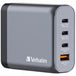 Verbatim GNC-140 | GaN wall charger | 140W 4-port | EU UK US