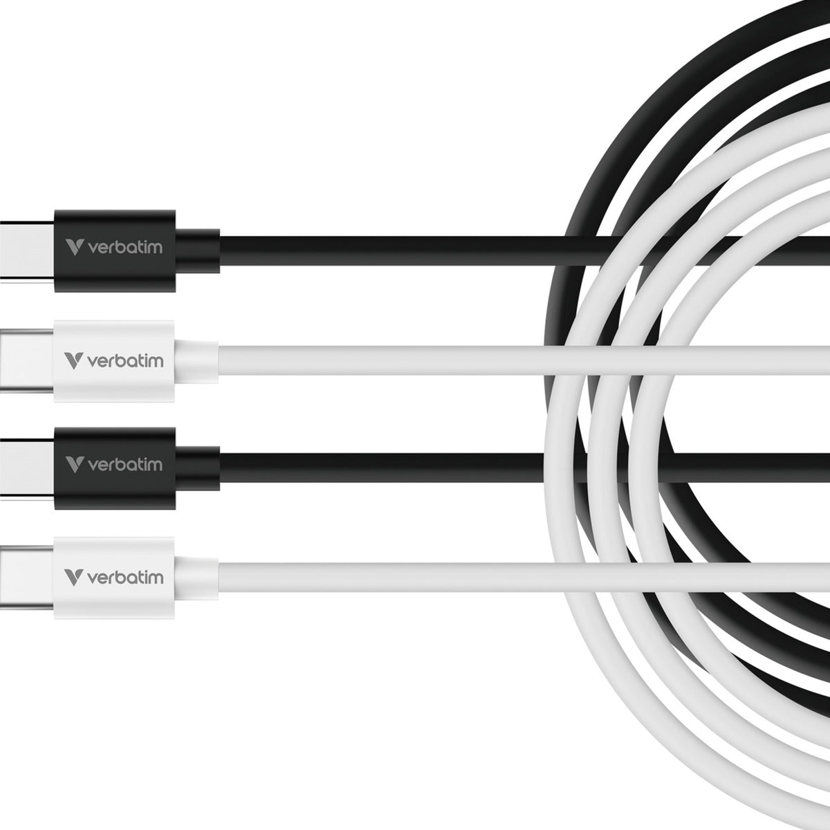 Verbatim Essentials Sync & Charge | USB-C to USB-C cables | 60W PD 1m