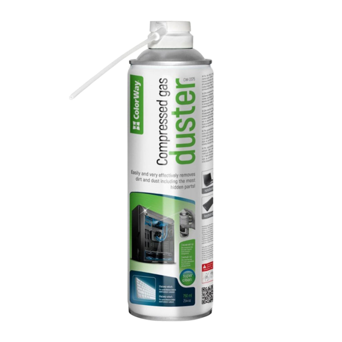 ColorWay CW-3375 | Compressed air duster | 750 ml