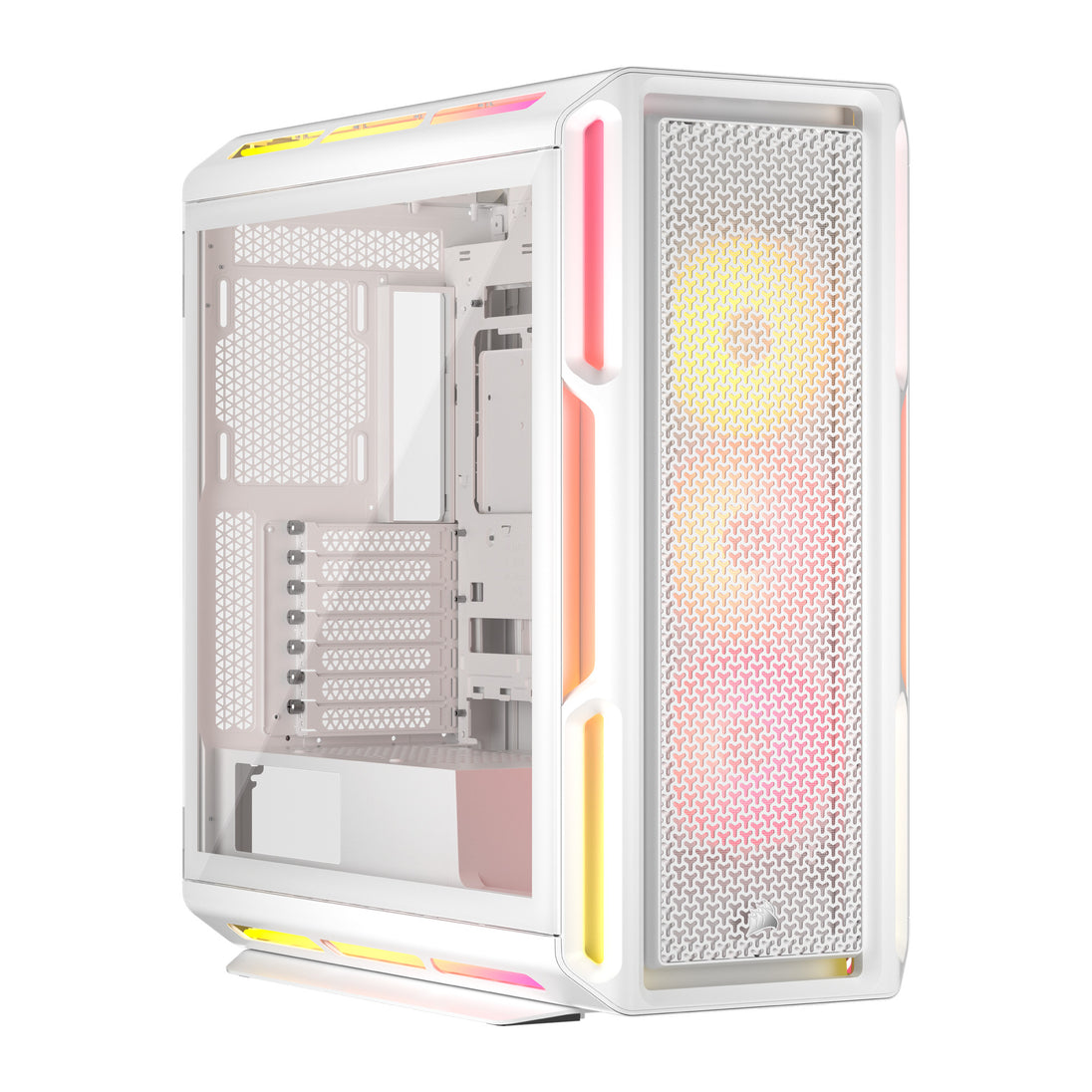 Corsair iCUE LINK 5000T LX RGB | Mid-Tower PC Case | 3 x LX120 RGB Fans | White