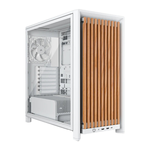 CORSAIR FRAME 4000D WOOD RS | Mid-tower PC case | Modular design | White/Oak