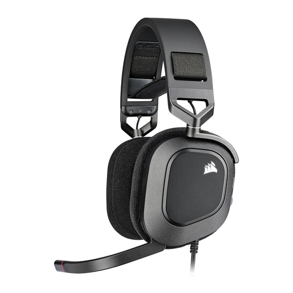 Corsair HS80 RGB USB | Wired gaming headset | 7.1 surround sound | Carbon