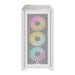 CORSAIR iCUE 4000D RGB AIRFLOW | Mid tower PC case | 3 RGB fans | White