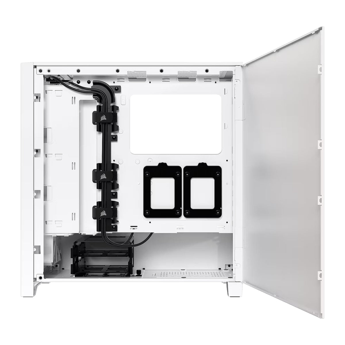 CORSAIR iCUE 4000D RGB AIRFLOW | Mid tower PC case | 3 RGB fans | White