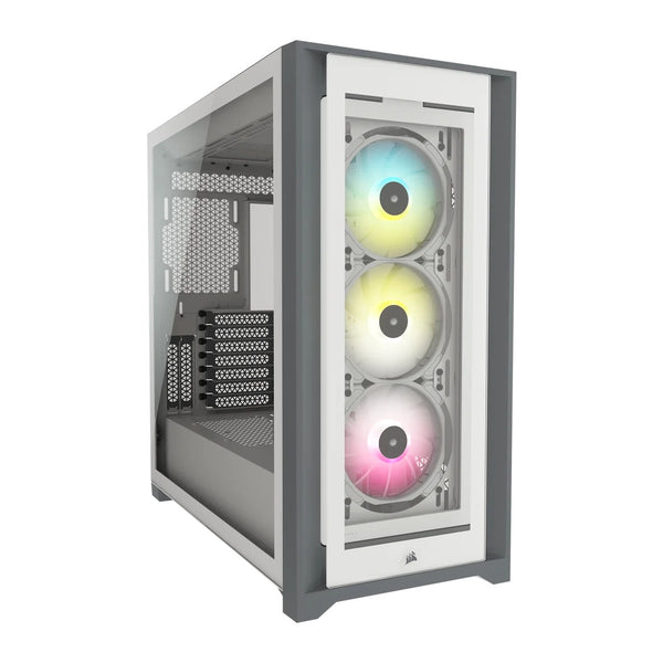 CORSAIR iCUE 5000X RGB | Mid-tower PC case | Tempered glass | White