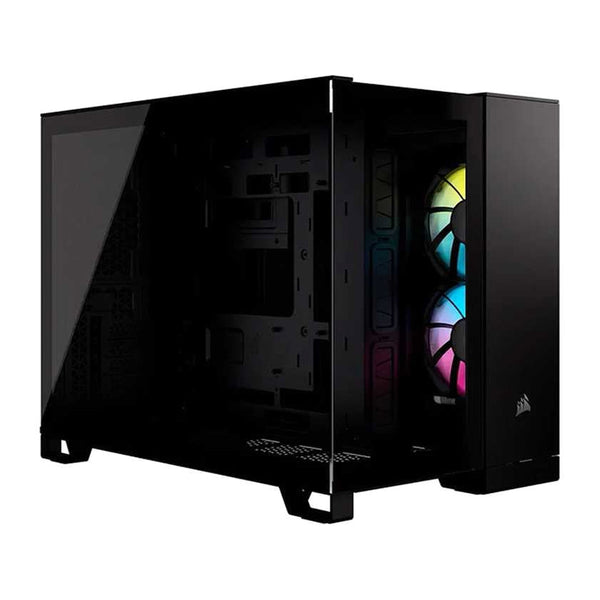 CORSAIR iCUE LINK 2500X RGB | Micro-ATX PC case | Dual chamber | Black