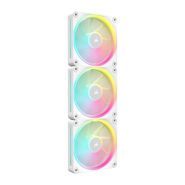 CORSAIR iCUE LINK LX120 | 120mm RGB case fans | 3-fan starter kit | White