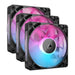 CORSAIR iCUE LINK RX120 RGB | 120mm PWM fans | Triple starter kit | Black