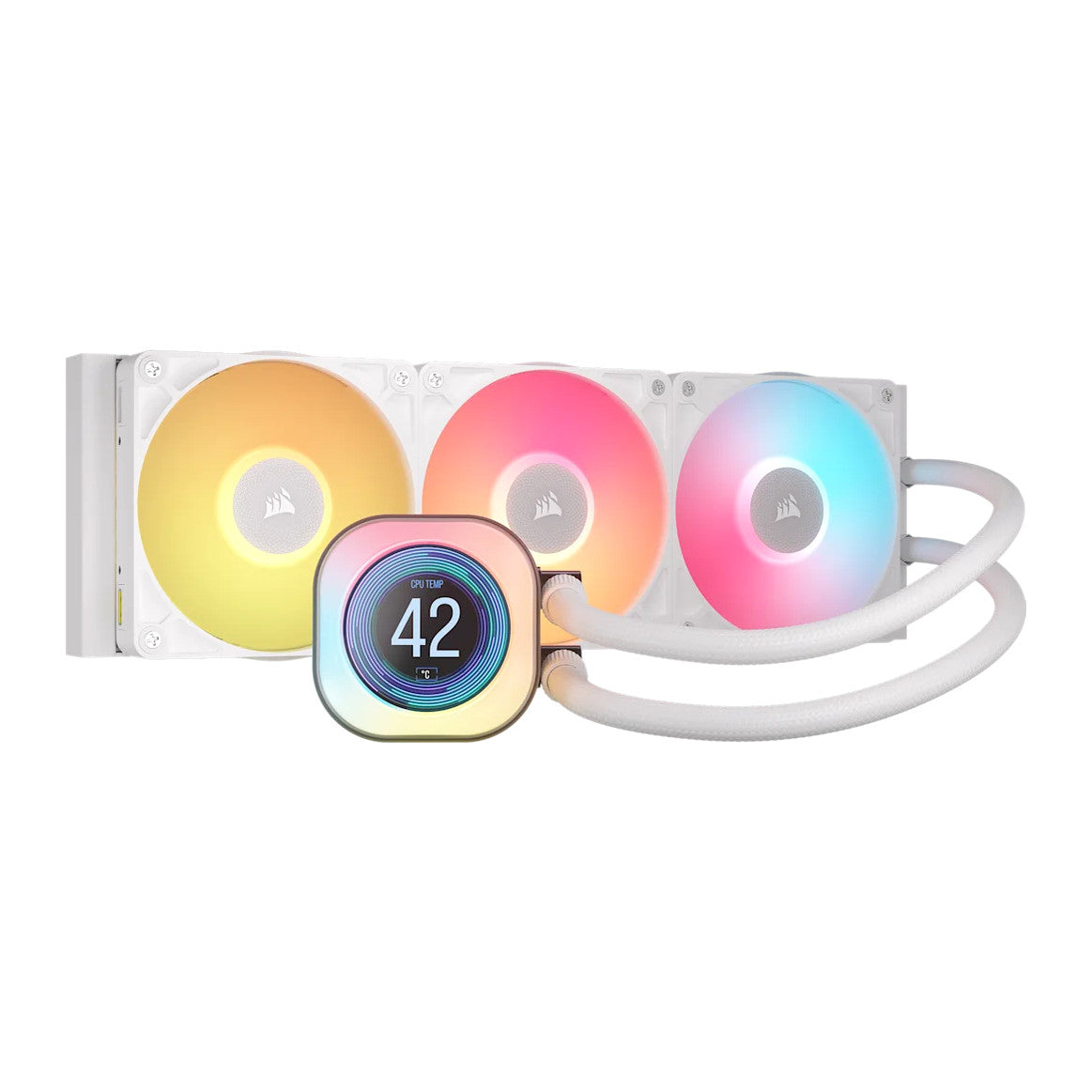 CORSAIR iCUE LINK TITAN 360 RX LCD | Liquid CPU cooler | 360mm AIO | White