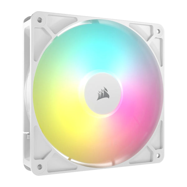 CORSAIR RS140 ARGB | 140mm PWM case fan | 330–1700 RPM | White