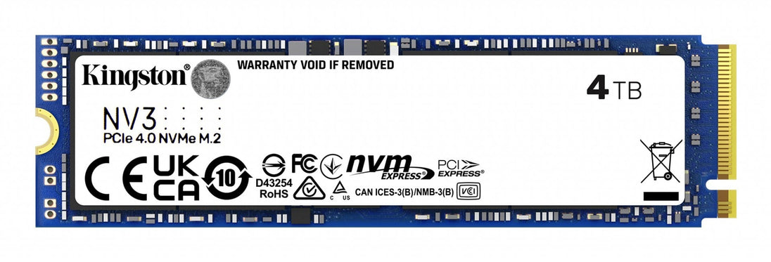 Kingston NV3 | 4TB NVMe SSD | PCIe 4.0 x4 M.2 2280 | 6000MB/s read